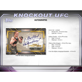 2024 Topps UFC Knockout Hobby 8 Box Case