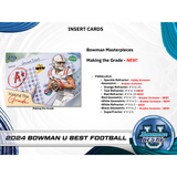 2024 Bowman University Best Football Hobby 12 Box Case
