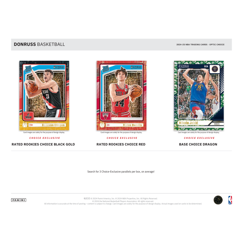 2024/25 Panini Donruss Basketball Choice 20 Box Case