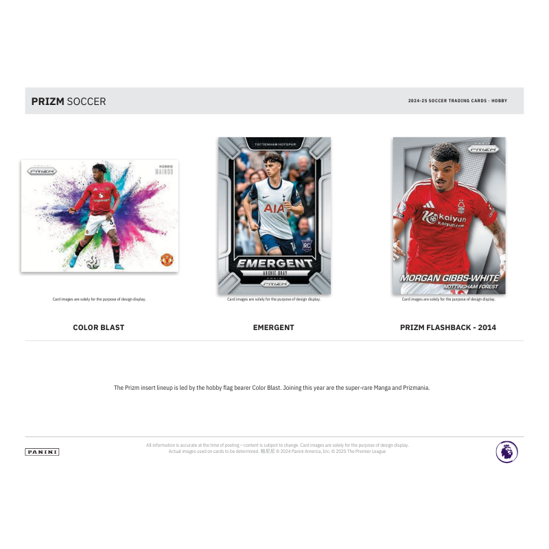 2024/25 Panini Prizm EPL Soccer Hobby 12 Box Case