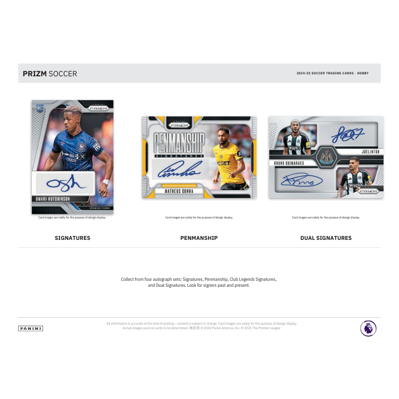 2024/25 Panini Prizm EPL Soccer Hobby 12 Box Case