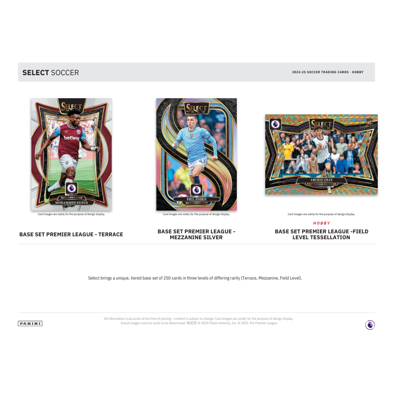 2024/25 Panini Select Premier League Soccer Hobby 12 Box Case