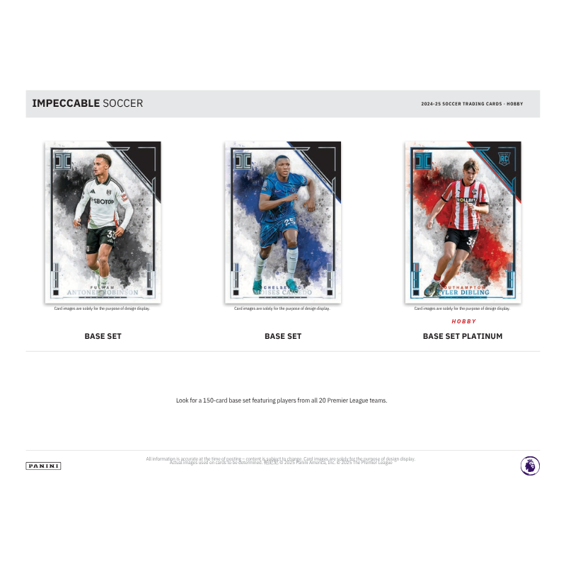 2024/25 Panini Impeccable Soccer Hobby 3 Box Case