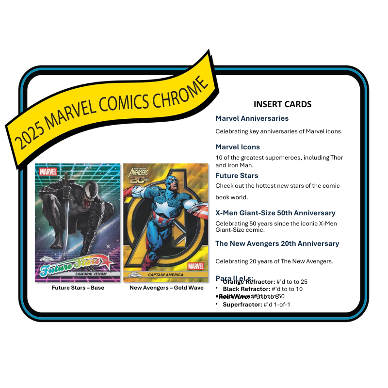 2025 Topps Marvel Chrome Hobby Box