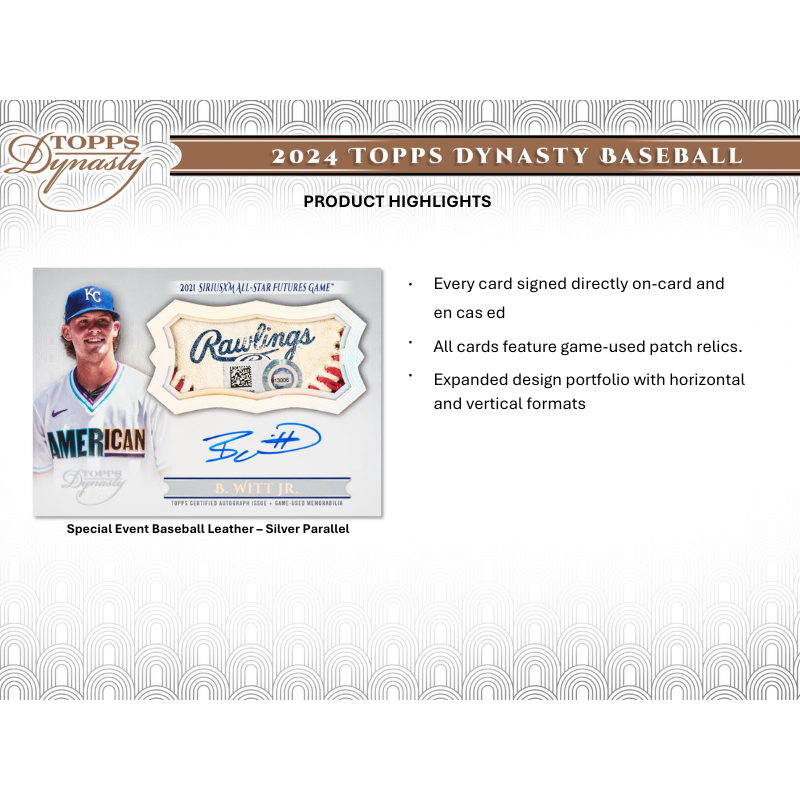 2024 Topps Dynasty Baseball Hobby Box
