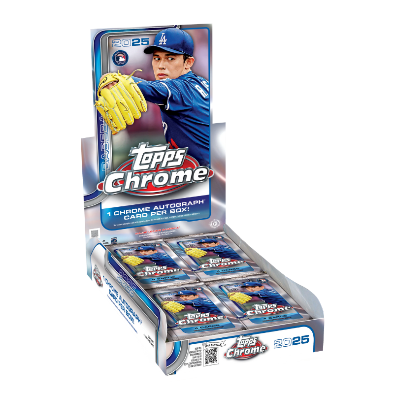 2025 Topps Chrome Baseball Hobby 12 Box Case